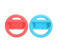 Gucagle Racing Steering Wheel Grip for Lite Comfortable Non Slip ABS Material Gaming Steering Wheel Accessories 1 Pair Red and Blue