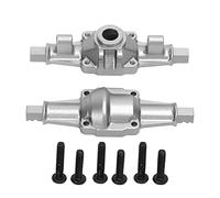 Gucagle RC Axle Aluminum Alloy Strong RC Front Rear Drive Axle for FCX24 1/24 Crawler 6.2cm Durable Metal Steering Linkage Assembly Premium Performance Upgrade Part (Silver)