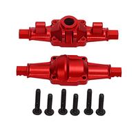 Gucagle RC Axle Aluminum Alloy Strong RC Front Rear Drive Axle for FCX24 1/24 Crawler 6.2cm Durable Metal Steering Linkage Assembly Premium Performance Upgrade Part (Red)