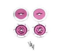 Gucagle RC Brake Disc Aluminum Alloy Wheel Accessory High Performance Non Directional Braking Surface Durable Upgrade Part for HSP 94123 R31 1/10 RC Car 4pcs Set Yellow Red Purple Pink (Purple)