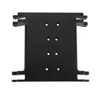 Gucagle RC Car Chassis Skid Plate Aluminum Alloy Lightweight Multiple Holes RC Gearbox Chassis Skid Plate for RR10 1/10 RC Car (Black)