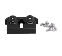 Gucagle RC Front Bumper Mount Aluminum Replacement for Ascent 18 1/18 Scale RC Car Upgrade Durable Anodized Surface Lightweight High Strength Connector (Black)