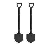 Gucagle RC Metal Shovel Decor Simulation Accessory Premium Iron Rust Resistant Upgrade Parts for 1/18 1/24 RC Crawler Cars SCX24 55x12 5mm 2PCS