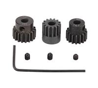 Gucagle RC Motor Pinion Gear Set 48P 14T 16T 18T Rustproof Powder Metallurgy Smooth Rolling Durable Gears for 1/10 RC Car 3.175mm Brushless Motor with Rice Screws and Wrench Included