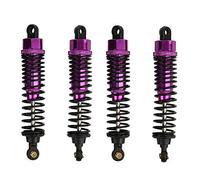 Gucagle RC Shock Absorber Adjustable Aluminum Alloy High Performance Damping System for HSP 1/10 RC Car Models 94111 94188 94108 Black Purple Gold 4pcs (Violet)
