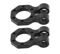 Gucagle RC Trailer Hook Aluminum Alloy Universal Adjustable Bumper Trailer Hooks for 1/10 RC Crawler Durable Lightweight 2pcs Set (Black)