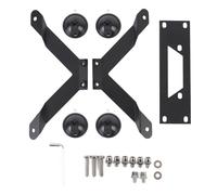 Gucagle Rectangular Satellite Car Roof Mount Kit Strong Adsorption Suction Cup Flat Base Seamless Installation for Mini RV Van Boat Aluminum Alloy 3 Pieces Set