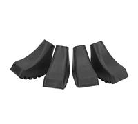 Gucagle Rubber Feet Tips for Trekking Poles 4Pcs Durable Anti Slip Protective Covers for Walking Sticks and Hammers Black 12mm Inner Diameter 155g