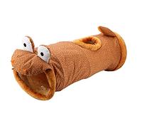 Gucagle Safe Portable Folding Collapsible Fabric Tunnel Toy for Pet Cat Dog Rabbit Play Exercise Indoor Outdoor Fun Activity Dinosaur Giraffe Black Cat Options 24x70cm (Dinosaur)
