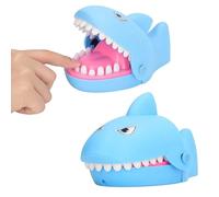 Gucagle Shark Dentist Teeth Toys Fun Stress Relieving Interactive Biting Finger Game for Kids and Adults Party Safe Plastic Material 17 x 11 x 9 5cm (Blue)
