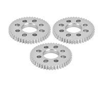 Gucagle Spur Gear Set 3Pcs Aluminium 0.8 Module 8 Holes 4mm Thickness 14mm Centre Hole for Intelligent Robot Industrial Machinery Equipment (4312-0414-0045)