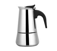 Gucagle Stainless Steel Espresso Maker Portable Coffee Pot Easy to Use for Home Office Durable Mocha Pot with Multiple Sizes 100ml 200ml 300ml 450ml (100ml)