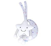 Gucagle Stroller Toys Cute Five Pointed Star Shape Soft Musical Baby Hanger Plaything Educational Interactive Toy for Infants Toddlers Plush Material