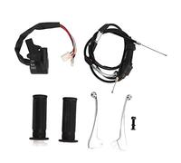Gucagle Throttle Cable Handle Grip Kit High Performance Start Kill Switch Brake Lever Set for PW50 PY50 Dirt Bike ABS Aluminum Alloy Complete Replacement Parts