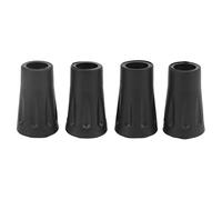 Gucagle Trekking Pole Tips Rubber Replacement Protectors Durable Anti Skid Shock Absorption for Hiking Walking Poles Black 12mm Diameter 4 Pack