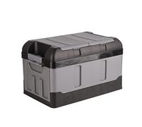 Gucagle Trunk Storage Box Organizer Collapsible Car Storage Box Heavy Duty 60kg Load Capacity 45L Capacity for Auto Home Camping Matte Black Yellow 47x29x29cm (Matte Black)