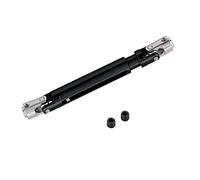 Gucagle Universal Drive Shaft CVD High Performance CNC Machined Aluminum Alloy Durable Replacement Part for Axial Rock Racer 90026 RC Crawler Blue Silver Black 106 140mm (AX31017BL black)