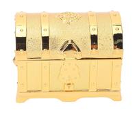 Gucagle Vintage Jewelry Box European Style Exquisite Relief Pattern Antique Earring Necklace Bracelet Container Decorative Storage for Home Table with Zinc Alloy Material Velvet Lining (Gold)