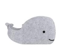 Gucagle Whale Shaped Felt Storage Bin Foldable Organizer Basket for Home Bedroom Closet Collapsible Toy Storage Box Made of Soft Felt Material Size 25x37x20cm (Grey)