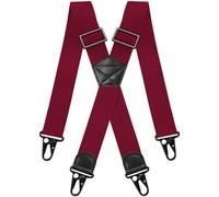 Gucass Men's X-Shape Braces, 3.8 cm Wide, Extra Strong, Elastic, Adjustable, with Metal Non-Slip Buckle, One Size Braces for Men and Women