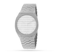 GUCCI 25H 34mm White Dial Bracelet Watch