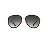 Gucci Aviator Gold Green Red Green Gradient Sunglasses Gucci Gold One Size