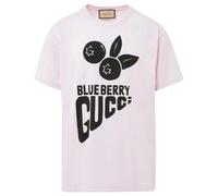 Gucci Blueberry Gucci Printed T-Shirt in Pink - L - Pink