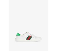 Gucci Boys Gr.white/vrv/ros/b.s Kids New Ace Leather Trainers Eur 34 / 2 Uk Adult