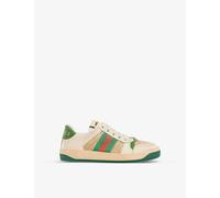 Gucci Boys New Sa/du.mi/vi.gr/n Kids Logo-stripe Suede Low-top Trainers 9 - 12.5 Years Eur 32 / 13 Uk