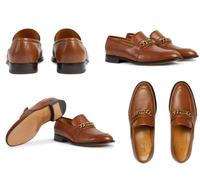 Gucci Chain Slip-On Leather Loafers Sneakers Shoes Mocassin Slippers 40