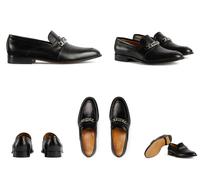 Gucci Chain Slip-On Loafers Sneakers Derby Shoes Mocassin Slippers 41