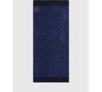 GUCCI Cotton Terry Bath Towel with GG Jacquard Pattern