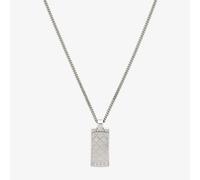 Gucci Diamante Pattern Necklace 55cm Motif Pendant Luxury Chain - Tan Colour - Sterling Silver - ROX Diamond & Thrills Jewellery