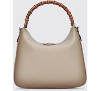 GUCCI Diana Grained Leather Handbag with Bamboo Handle and GG Logo