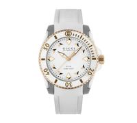 Gucci Dive 36mm White Rubber Strap Watch