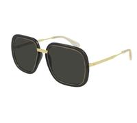 GUCCI EPILOGUE Gold Gray Rectangular Oversized Gg0905S 001 Retro Sunglasses