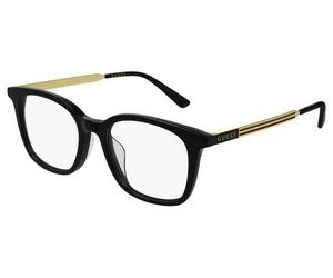 Gucci Eyeglasses GG0831OA 001 0831O Black & Gold Brille Frames Glasses 52-16-145