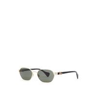 Gucci Eyewear Oval-frame Women's Designer Sunglasses - Black & Gold - One Size