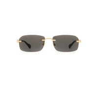 Gucci Eyewear rimless rectangle-frame sunglasses - Black One Size