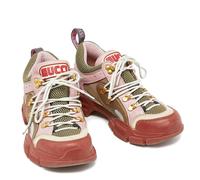Gucci Flashtrek Multicolour Trainers - Pink & Rust - UK2.5 / IT35.5