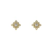 Gucci Flora 18ct Yellow Gold & 0.33ct Diamond Stud Earrings