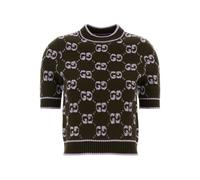 Gucci GG logo-pattern T-shirt - Green M