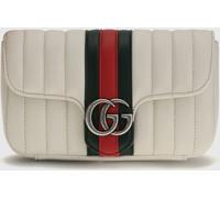 GUCCI GG Marmont Nappa Leather Mini Shoulder Bag with Web Stripe - Size: OS - female