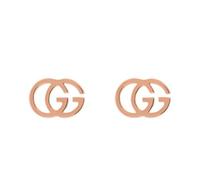 Gucci GG Running 18ct Rose Gold Stud Earrings