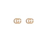 Gucci GG Running 18ct Rose Gold Stud Earrings D - Gold GUC-179