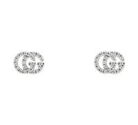 18ct White Gold GG Running 0.10cttw Pave Diamond XS Stud Earrings