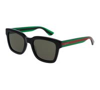 Gucci GG0001SN 002 Man Sunglasses Acetate Black Green Squared