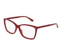 Gucci GG0025O 004 Woman Optical frames Acetate Red Transparent Cat Eye