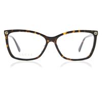 Gucci GG0025O 002 Woman Optical frames Plastic Havana Transparent Cat Eye