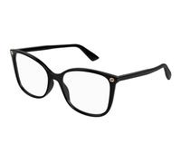 Gucci GG0026O 001 Woman Optical frames Acetate Black Transparent Cat Eye